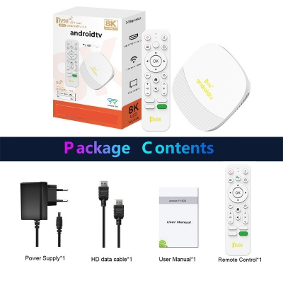 Picture of TV98 ATV MAX Android 14 TV Box H313 2GB 16GB Wifi6 BT 4K Full HD AV1 Media Player