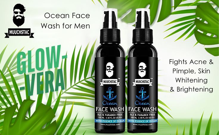 Picture of Muuchstac Ocean Face Wash for Men | Fight Acne & Pimples, Brighten Skin, Clears Dirt, Oil Control, Refreshing Feel - Multi-Action Formula | 100 ml