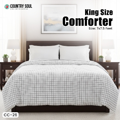 Picture of Country Soul Chinise Microfiber King Size Comforter 7 Feet By 7.5 Feet Super Soft