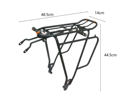 Picture of Gear Bicycle Steel Carrier. Bicycle Rear Seat. Cycle Back Seat. Easily Installable Cycle Carrier -Black