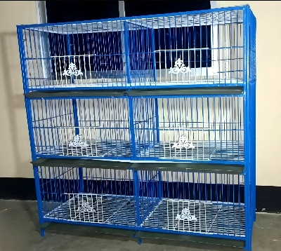 Picture of 1-8 Floor Nut System Folding Cage Made by 13no. Wire With plastic coded on China Model Pigeon Cage Each Floor Size Select Before order Premium Folding Pigeon Cage – 24×18×14 Inches | Plastic Coated Wire, Easy Transport & Durable Quality Cash On Delivery A