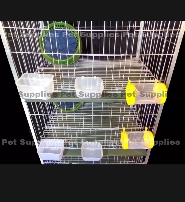 Picture of All Types of Many Floor Pigeon Cage – Made with 13 No. Wire & Complete Accessories (Tray, Water & Food Containers, Breeding Cloth) | Size 24×18×13 Wholesale & Retail in Bangladesh