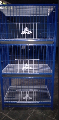Picture of Nut System Folding Pigeon Cage – Durable 13no. Wire with Plastic Coating, China Model, Spacious 24"×18"×14" Size | Easy Assembly & Storage | Bird & Pet Supplies (2025)