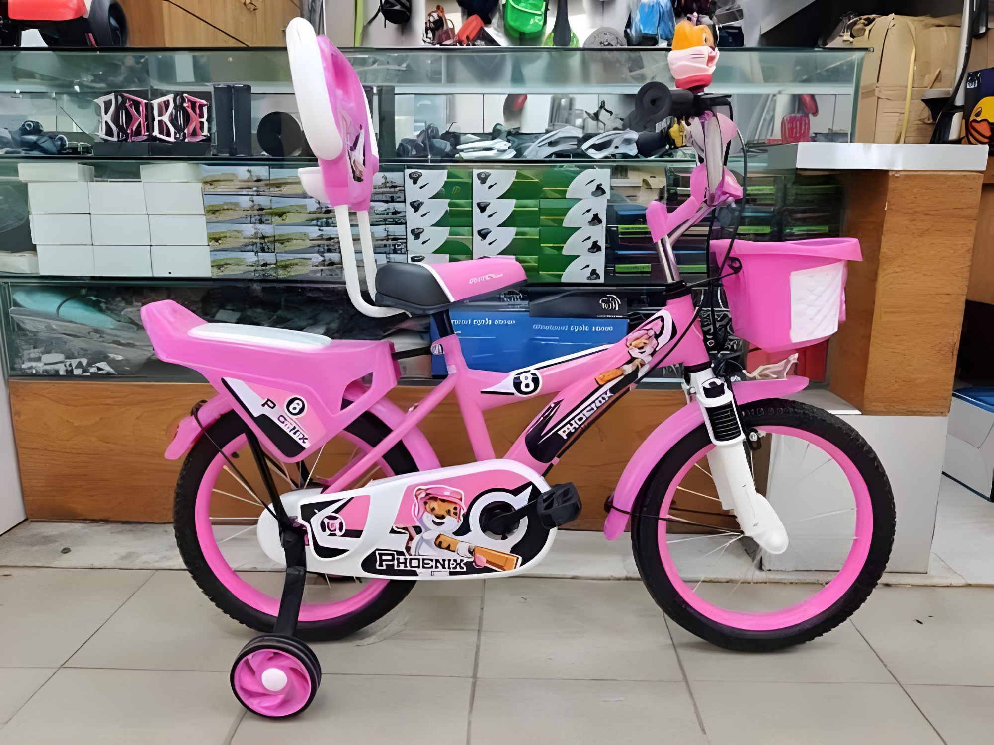 Picture of 16 Inch Boys Bicycle with Back Seat Carrier, Front Basket, Full Wheel Mudguard & Chain Protector – Durable & Safe City Cycle for Kids and Teenagers