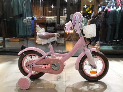 Picture of 12 Inch Ladies / Girls Bicycle with Back Seat Carrier, Front Basket, Full Wheel Mudguard & Chain Protector – Stylish & Safe Female Cycle