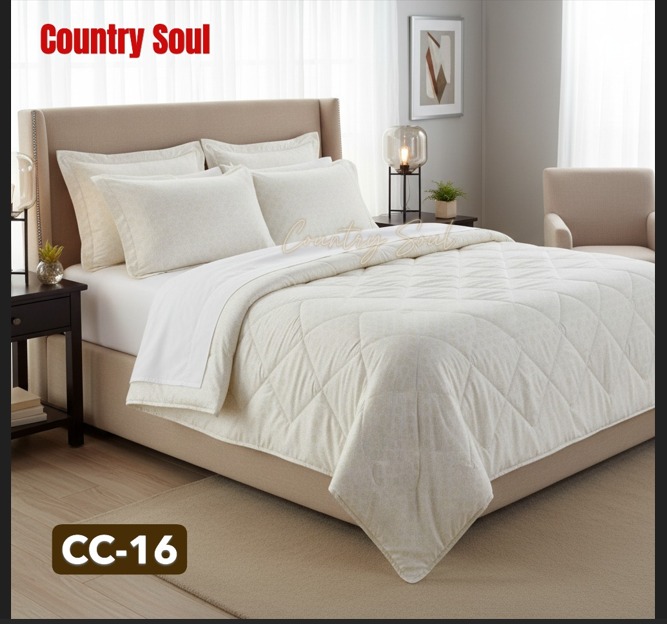 Picture of Country Soul Chinise Microfiber King Size Comforter, 7 Feet By 7.5 Feet, Super Soft, 8 Ounch Padding, Comes With Excellent Bag 1 Pcs