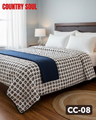 Picture of Country Soul Chinise Microfiber King Size Comforter, 7 Feet By 7.5 Feet, Super Soft, 8 Ounch Padding, Comes With Excellent Bag 1 Pcs