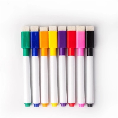 Picture of 2-in-1 Mini Whiteboard Marker | Integrated Cap Eraser Design | Fine Point Dry Erase Pen | Convenient Tool for Quick Writing and Corrections