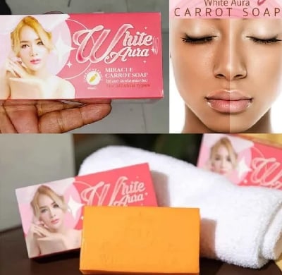 Picture of White aura soap white aura miracle carrot soap-1 ps