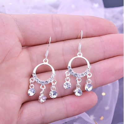 Picture of new  dongda opal long  earrings  female long tassel earrings