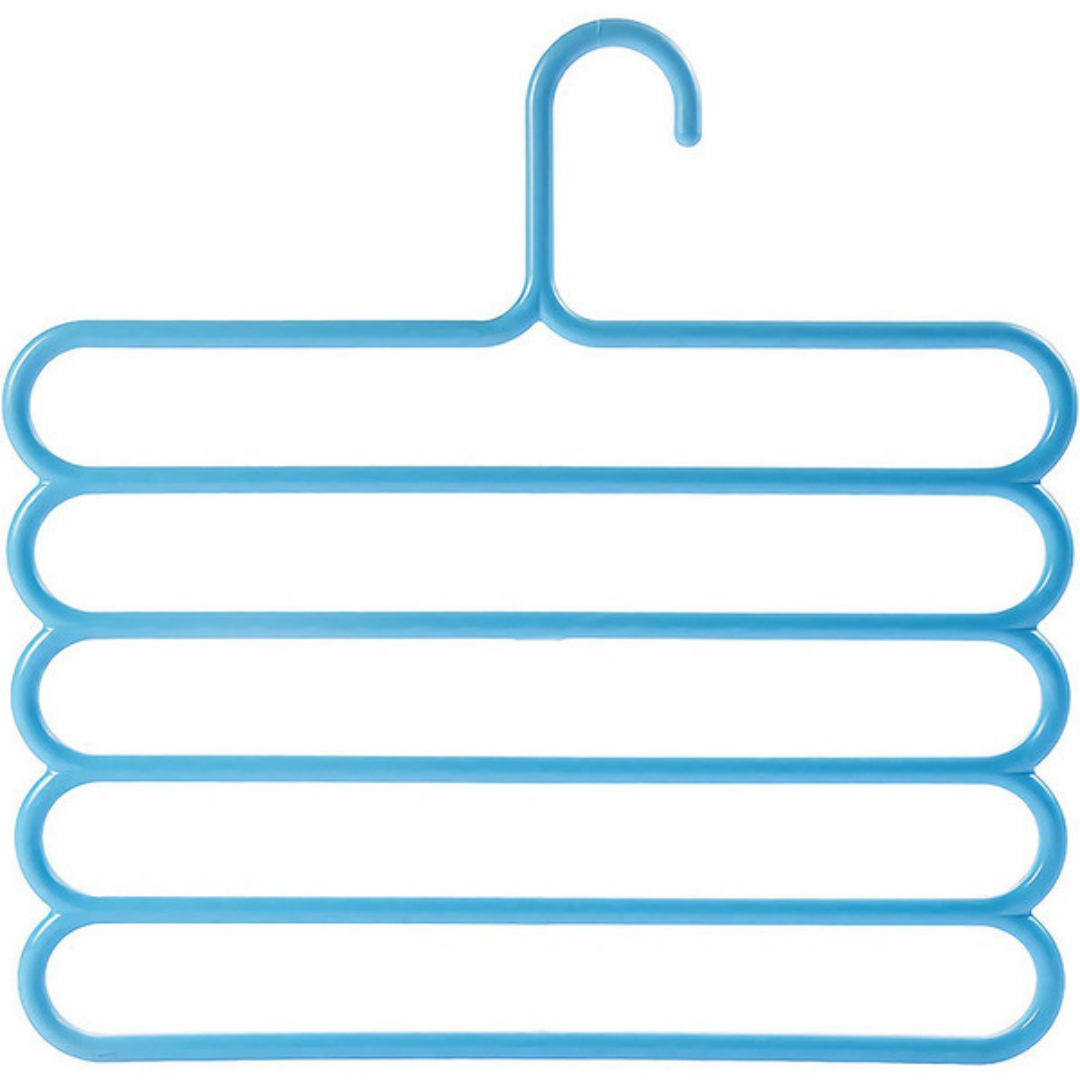 Picture of Five -layer drying rack hanger Multi -layer silk scarf 5 -layer pants rack wardrobe hanging pants hanger scarf tie hanging rack(3pcs)