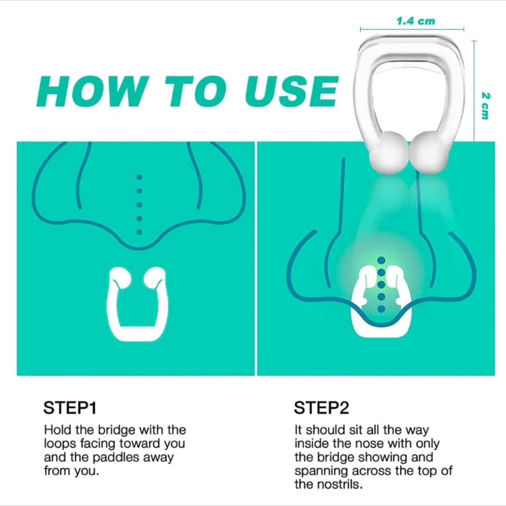 Picture of Anti snoring silicone magnetic device for smooth breathing
