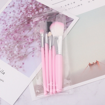 Picture of 5 piece brush set makeup brush eyeshadow brush eyebrow brush makeup tool set