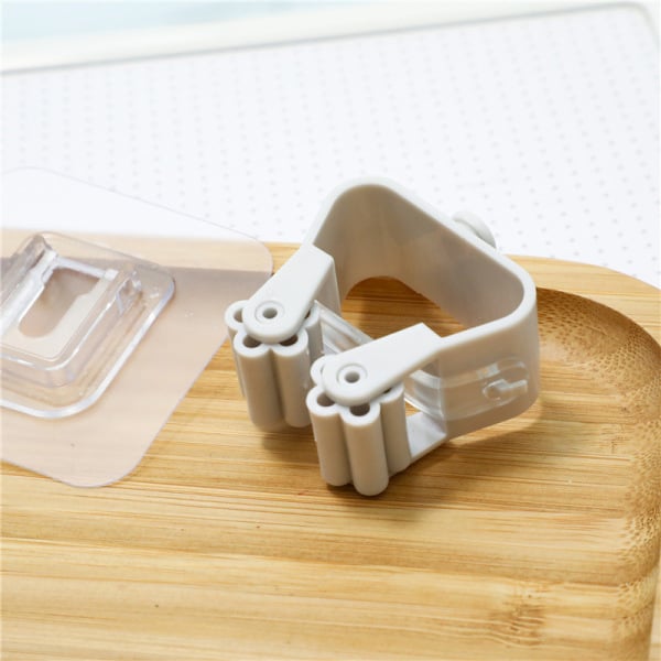 Picture of Traceless mop clip, punch-free broom clip, wall-mounted card holder, traceless bathroom wall-mounted storage rack(1pcs)
