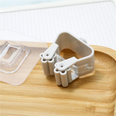 Picture of Traceless mop clip, punch-free broom clip, wall-mounted card holder, traceless bathroom wall-mounted storage rack(1pcs)