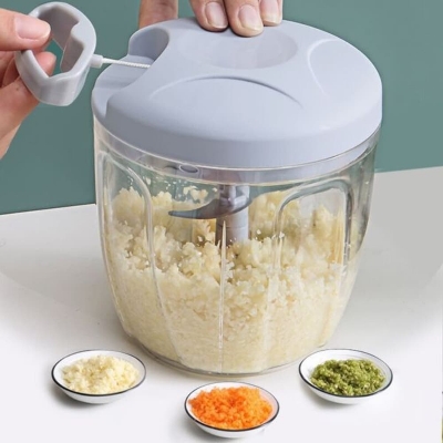 Picture of Hand Manual Blender Vegetable Cutter & Manual Meat Grinder - (900ml) 6-Blade