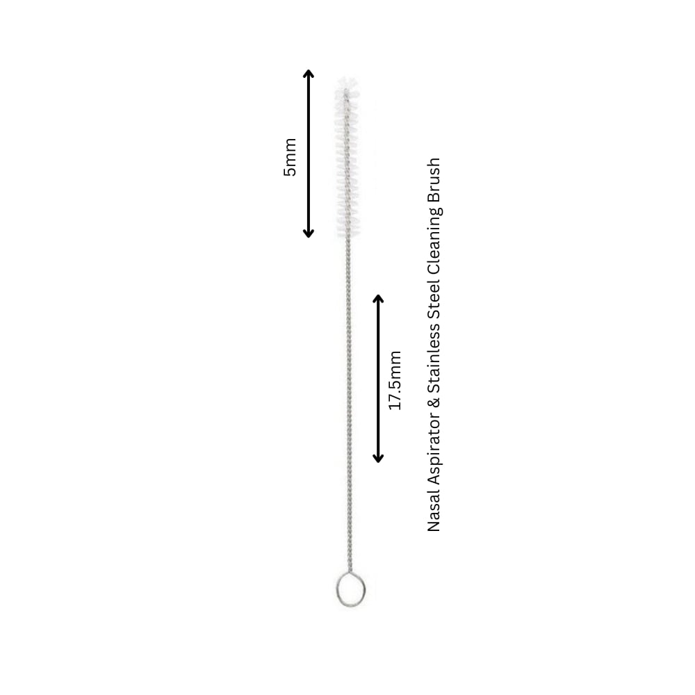 Picture of Mushroom Shape Baby Nasal Aspirator & Stainless Steel Cleaning Brush | 2-in-1 Baby Care Solution