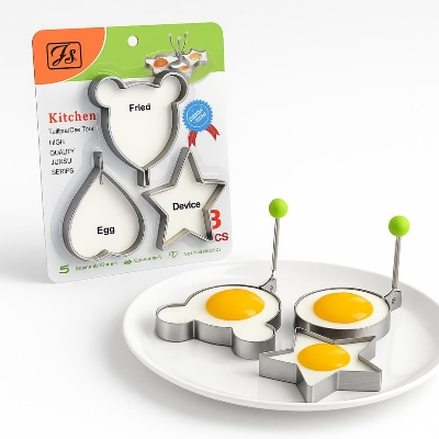 Picture of Stainless Steel, Egg Rings, Pancake, Omelette, Cooking Tools, Kitchen Accessories