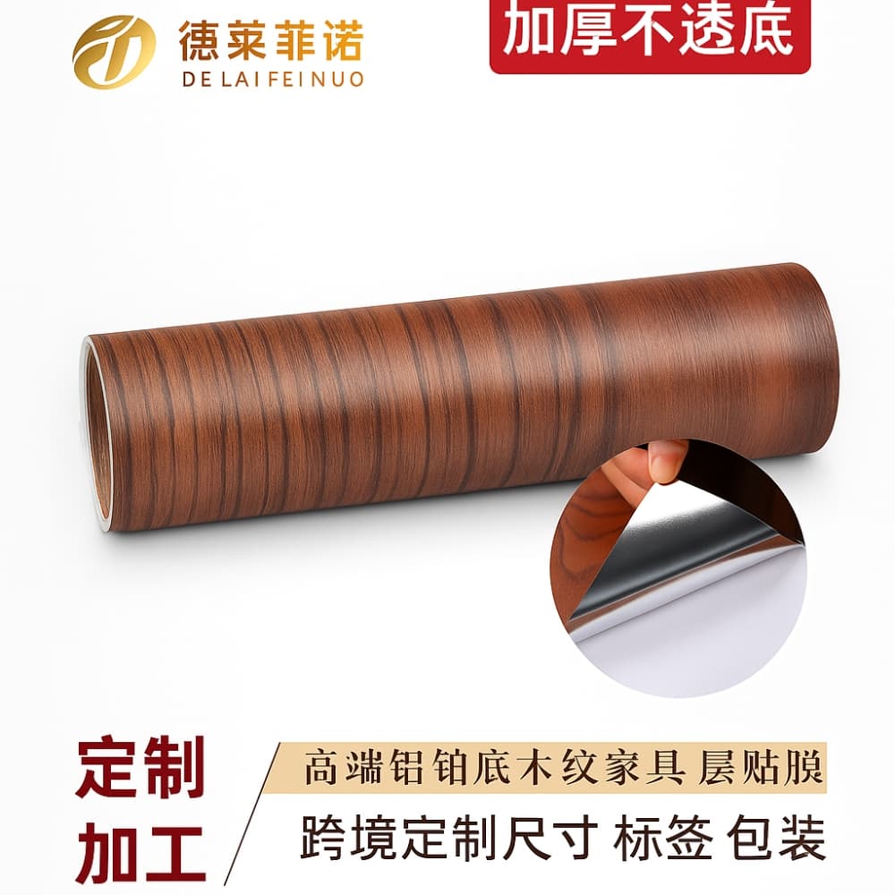 Picture of Self-Adhesive 3D Wood Grain PVC Wallpaper – Waterproof Furniture Renovation Sticker - 5 Meter