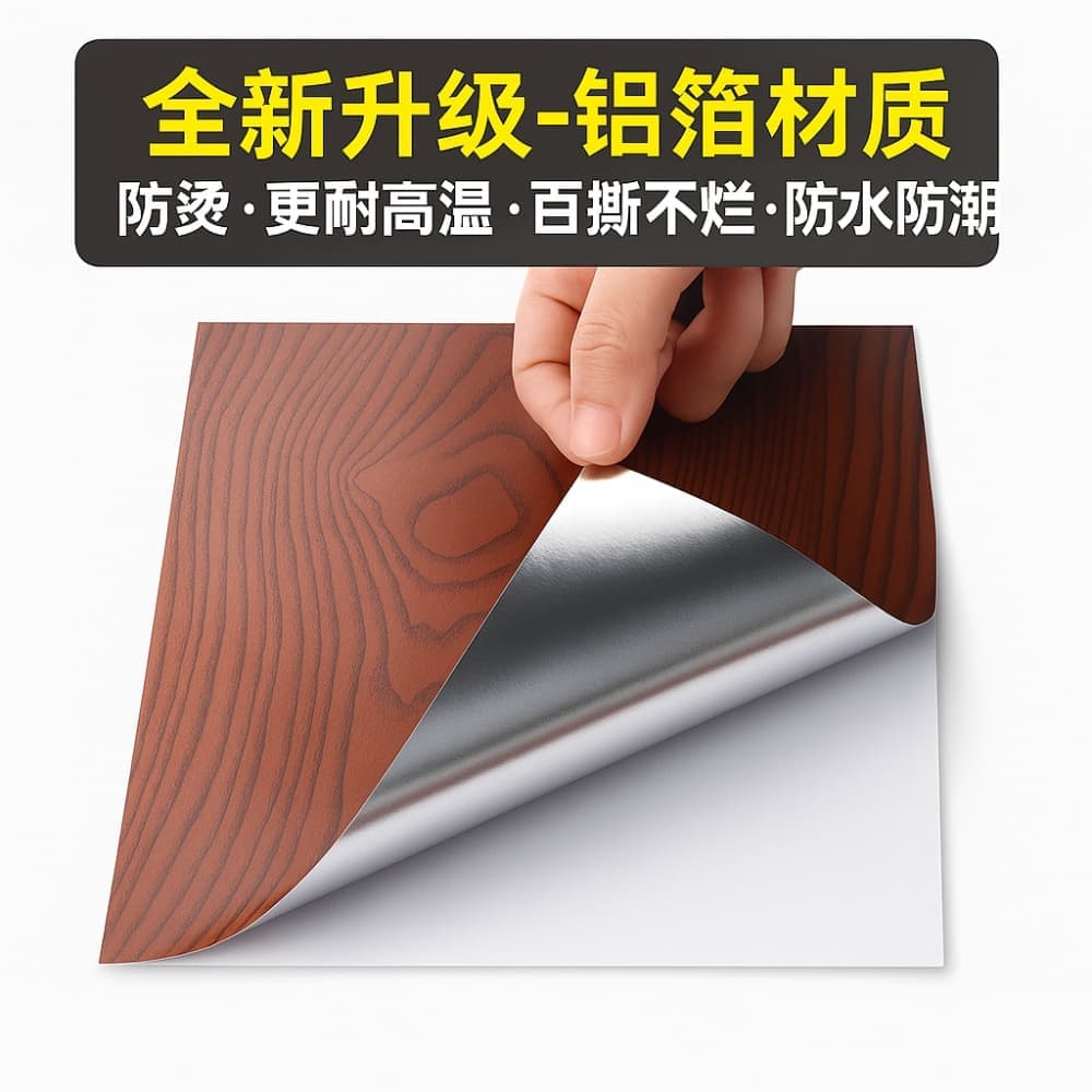 Picture of Self-Adhesive 3D Wood Grain PVC Wallpaper – Waterproof Furniture Renovation Sticker - 5 Meter