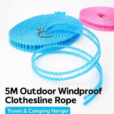 Picture of 5M Outdoor Windproof Clothesline Rope – Travel & Camping Hanger (1pcs)