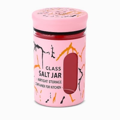 Picture of Glass Salt Jar – Airtight Storage Container for Kitchen