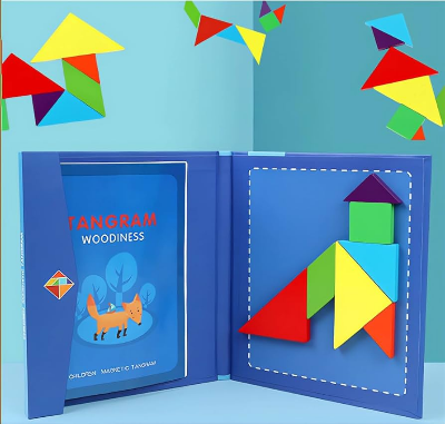 Picture of Tangram Magnetic Wooden Game Children best quality