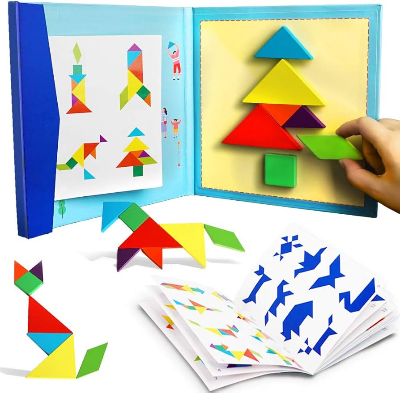 Picture of Tangram Magnetic Wooden Game Children best quality