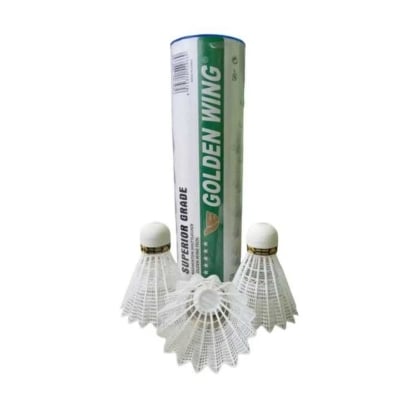 Picture of Golden Wing Superior Grade Badminton Nylon Shuttle Cock Racket Feathers 6 pcs