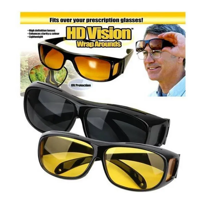 Picture of High Quality Night Vision & HD Polarized Anti-Glare Sun Glass – 2 pieces - Sun Glass For Men
