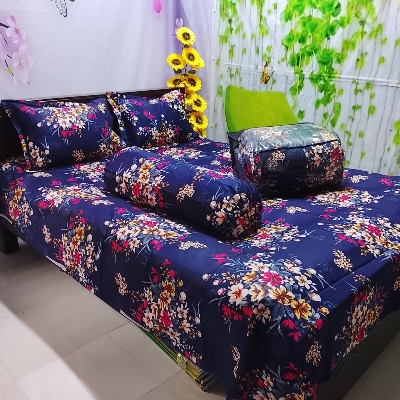 Picture of 5 In 1 Combo Twill Cotton  Comforter Set ( King Size).   CFS-277