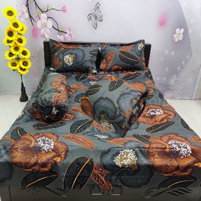Picture of 5 In 1 Combo Twill Cotton  Comforter Set ( King Size).   CFS-288