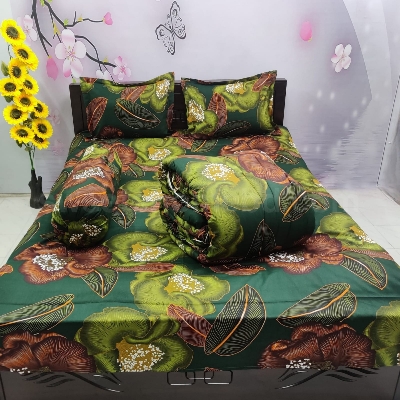 Picture of 5 In 1 Combo Twill Cotton  Comforter Set ( King Size).   CFS-293