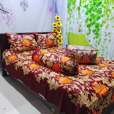 Picture of 5 In 1 Combo Twill Cotton  Comforter Set ( King Size).   CFS-296