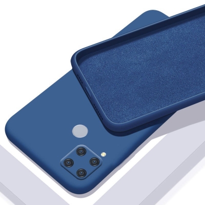 Picture of For Realme C15 Liquid Silicone Soft Gel Rubber Shockproof Cover For Realme C15 Phone Case
