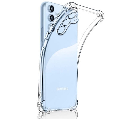Picture of For Samsung Galaxy S24 FE Premium Silicone Case Crystal Clear Soft TPU Ultra-Thin Transparent Flexible Protective Mobile Phone Back Cover