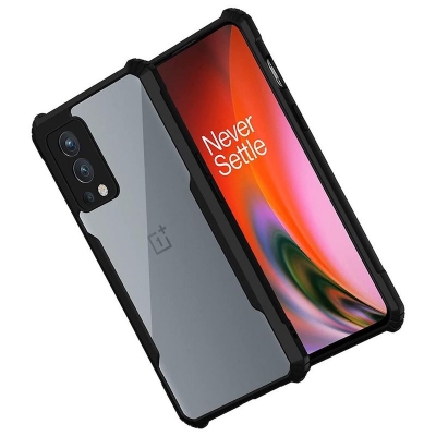 Picture of For OnePlus Nord 2 5G ( 1+Nord 2 5G ) Edge-Reinforced Shockproof Cushion Back Clear Hybrid Transparent Hard Cover Casing - Phone Back Cover