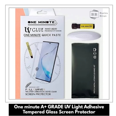 Picture of Samsung galaxy S20 uv glass light adhesive full adhesive tempered glass screen protector-clear