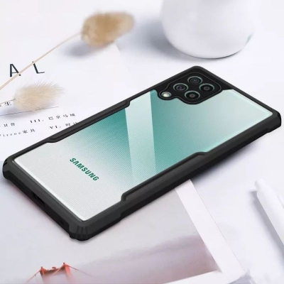 Picture of For Samsung Galaxy M32 / Samsung Galaxy F22 / Samsung Galaxy A22 4G  Cushion Back Clear Hard Cover Casing