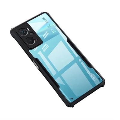 Picture of For OPPO A76 4G / OPPO A36 4G / OPPO A96 4G Shockproof TPU Bumper Clear Acrylic Mobile Phone Case For Oppo A76 Back Cover