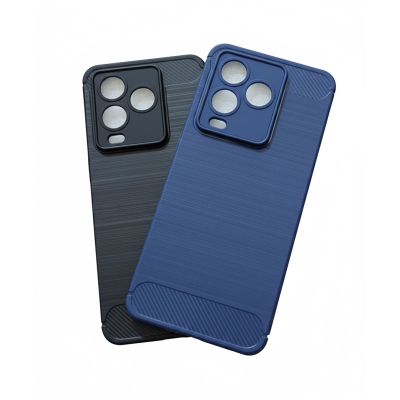 Picture of Walton NEXG N25 Back Cover Premium Silicone Soft Case With Carbon Fiber Texture Design Official NEXGN25 Back Case Walton N25 Cover