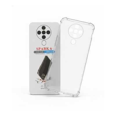 Picture of For Tecno Spark 6, KE7 Clear Cover Soft Thin Anti-Scratches Crystal Case(Transparent)