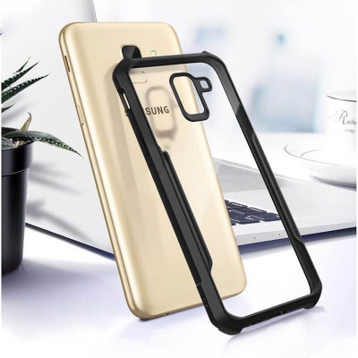 Picture of For Samsung Galaxy J6 Plus 2018 / J6 Prime Shockproof TPU Bumper Hard Clear Acrylic Mobile Phone Case For Samsung j6 Plus Back Cover