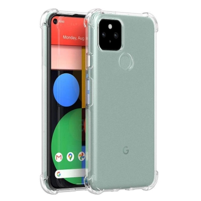 Picture of For Google Pixel 4A 5G Flexible Clear Transparent Soft TPU Back Case Cover