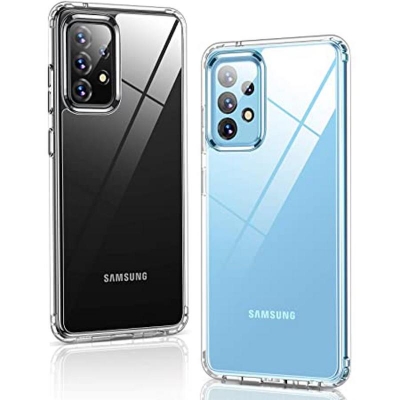 Picture of For Samsung Galaxy A32 5G Protective Soft Transparent Shockproof Hybrid Protection Back Case Cover