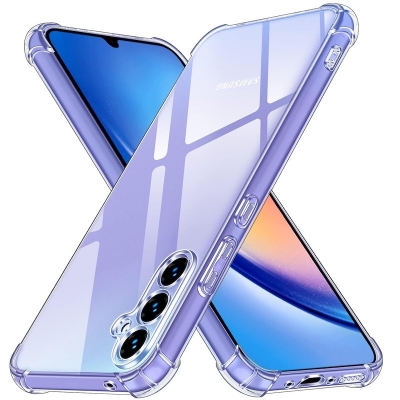 Picture of For Samsung A55 5G shockproof Transparent liquid Cristal clear long time useable soft premium protective back cover