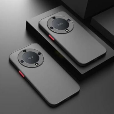 Picture of For Honor X9a Prime Cover Case skin Feel Frosted Transparent Lens fall proof Camera Protective Film Hard Back Shell Soft Silicone Edge Full phone case