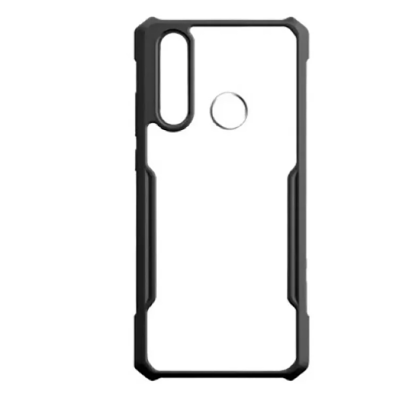 Picture of For Huawei Y7p Luxury Clear Black Transparent Back Cover Casing