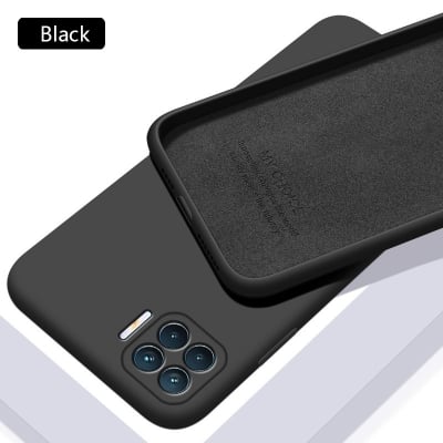 Picture of For Oppo F17 Soft Liquid Silicone Soft Gel Rubber Shockproof Cover Case