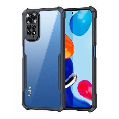 Picture of For Xiaomi Redmi Note 11 4G Global / Xiaomi Redmi Note 11S 4G Edge-Reinforced Shockproof Cushion Back Clear Hybrid Transparent Hard Cover Casing - Phone